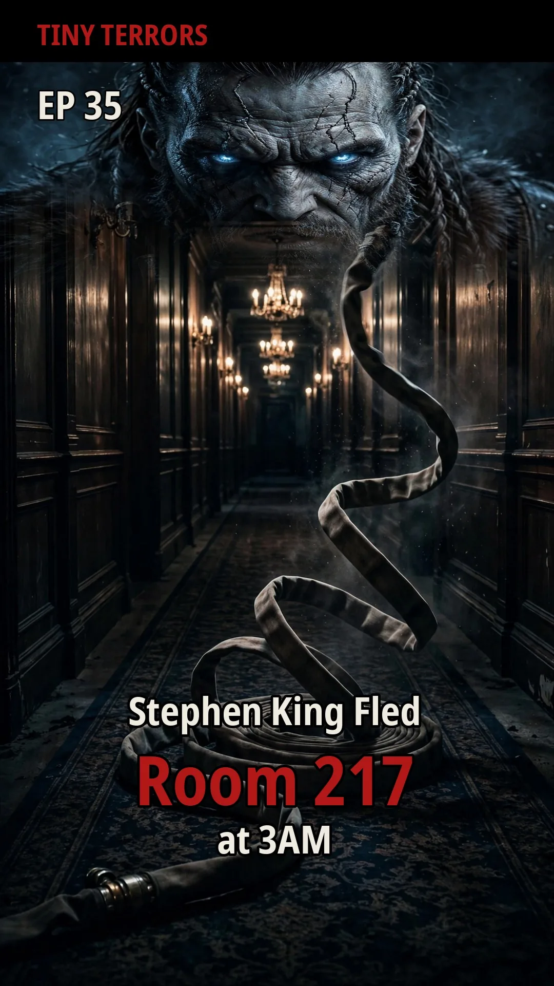 Cover art for episode 35: Stephen King Fled Room 217 at 3AM