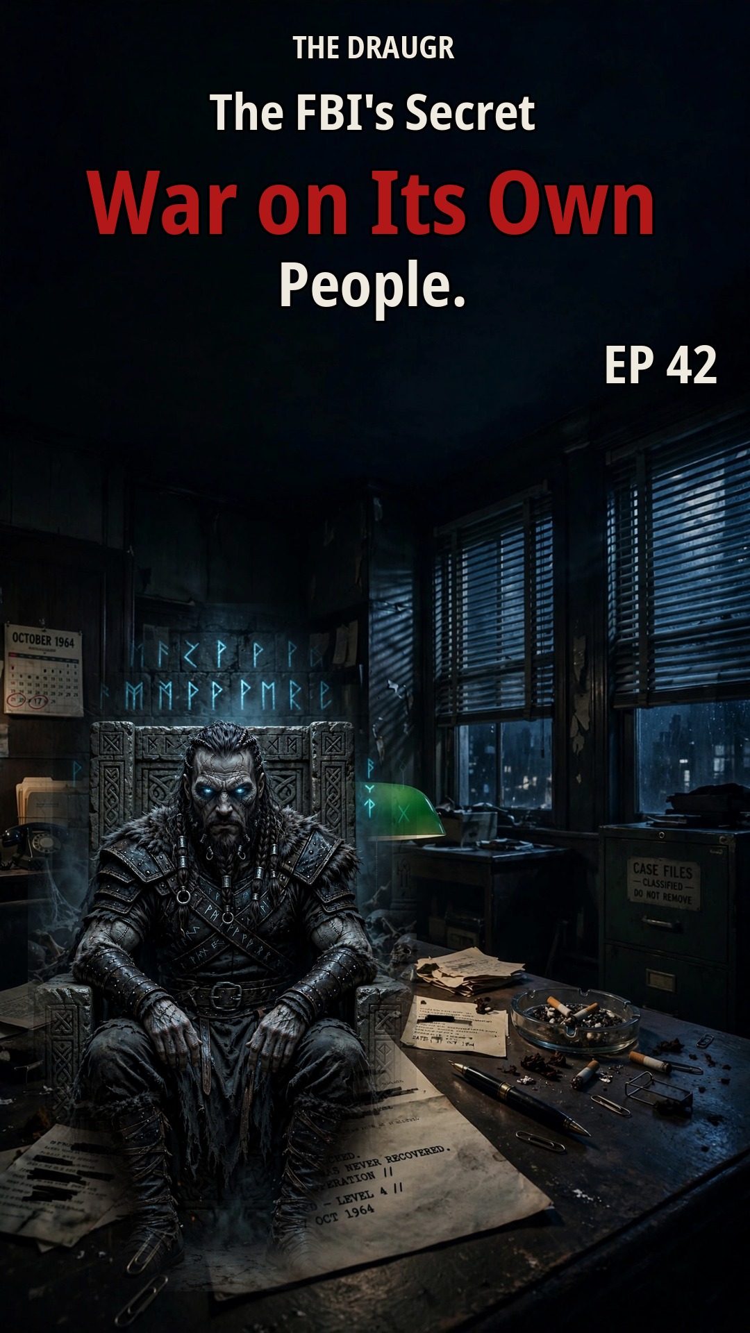 Cover art for episode 42: The FBI's Secret War on Its Own People