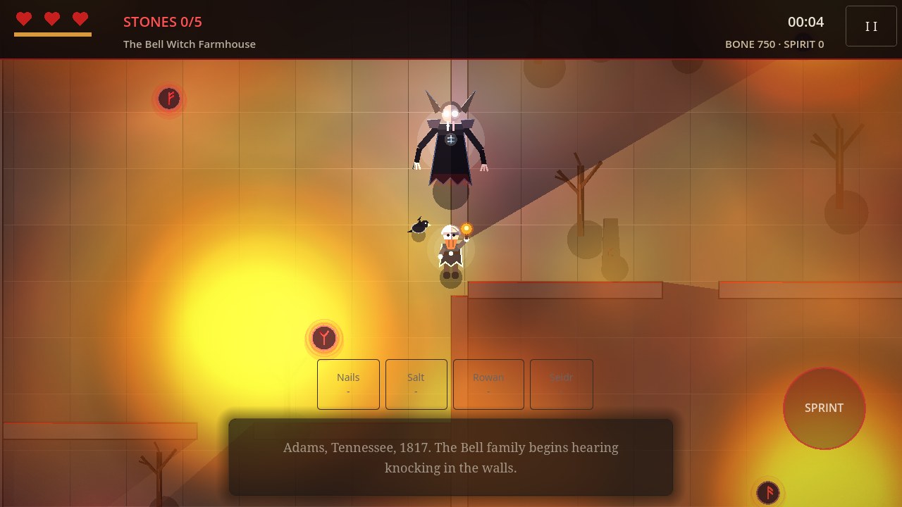 The Draugr looming over the player with a blood-red danger aura